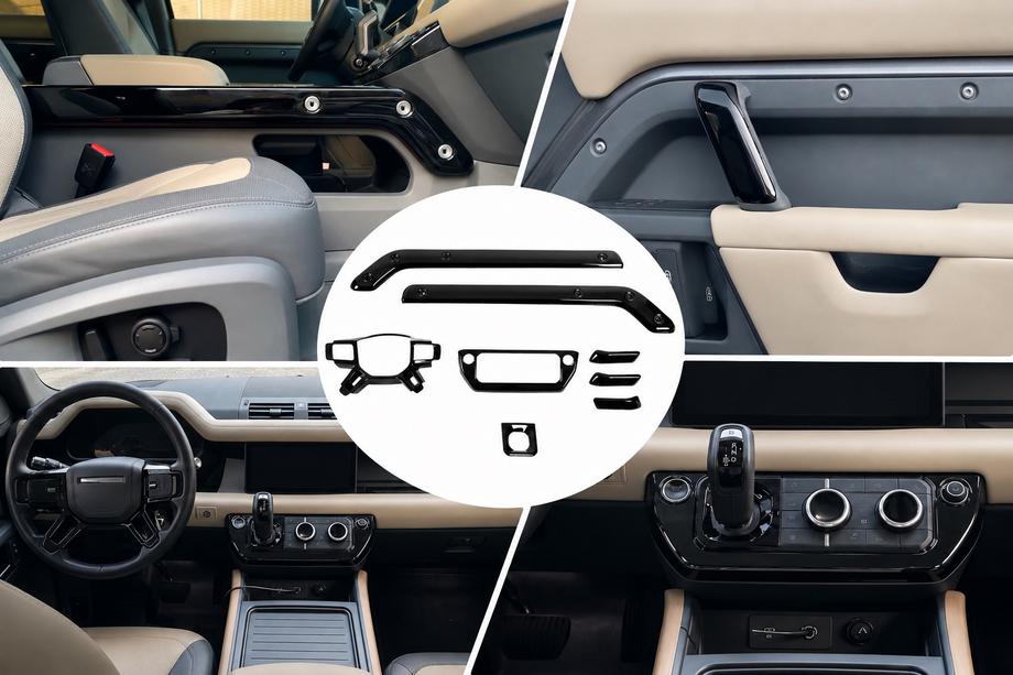 Land Rover Defender 2019– Črne obloge armaturne plošče Image
