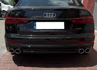 Audi A6 C8 2018–2025 Zadnji difuzor z izpušnimi nastavki S-Style (za S / S-Line) fotografija 1