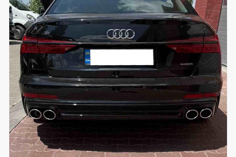 Audi A6 C8 2018–2025 Zadnji difuzor z izpušnimi nastavki S-Style (za S / S-Line) Image