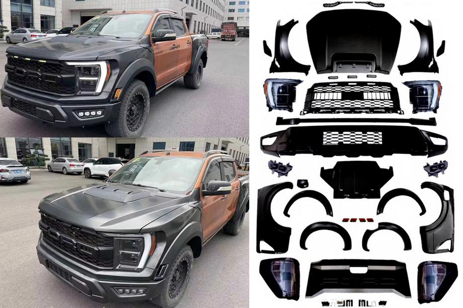 Ford Ranger 2011–2022 Komplet karoserijskih dodatkov (dizajn F150 Raptor 2023) Image