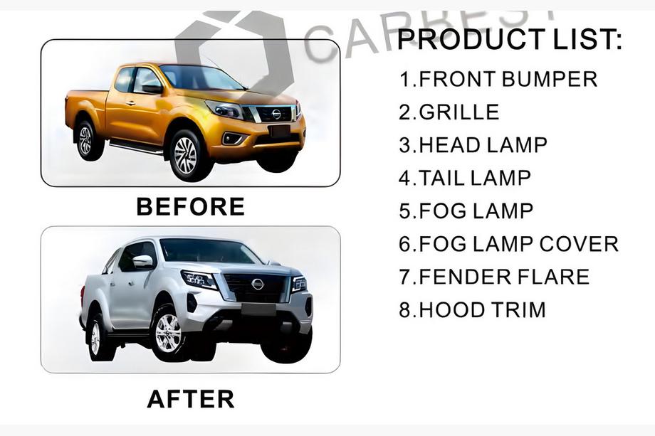 Nissan Navara/NP300 2016– Komplet za facelift nadgradnjo na letnik 2021 (za 2015–2020) Fotografija 3