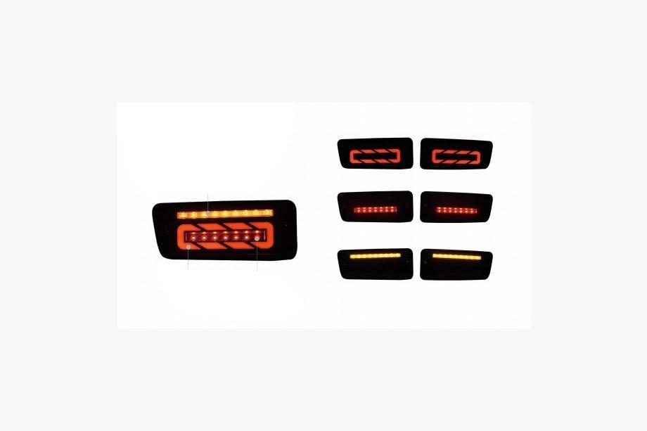 Nissan Patrol Y61 1997–2011 LED zadnje luči Smoke Black (1999-2005, 2 kos) Image