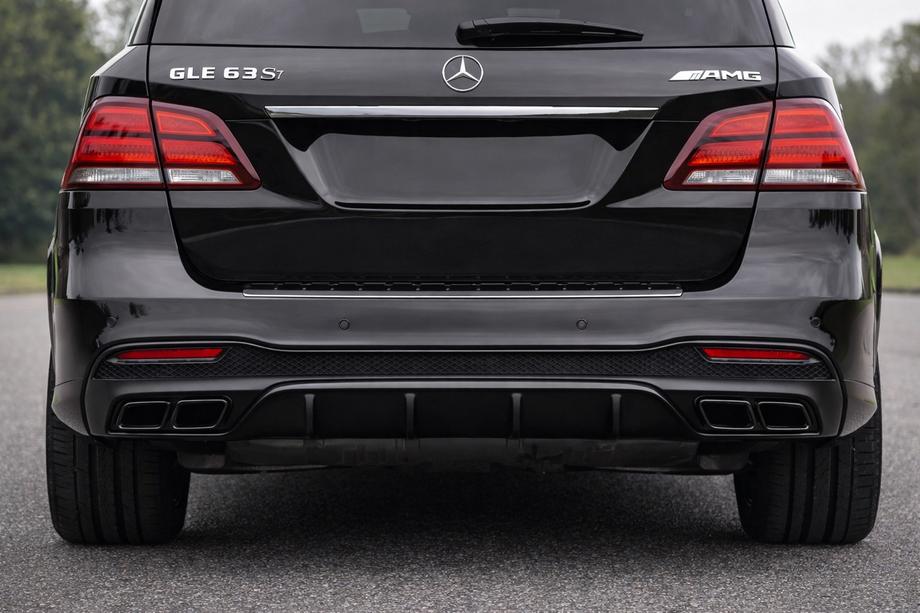 Mercedes GLE/ML class W166 2011–2018 Zadnji difuzor za GLE (dizajn GLE63 Black) Image