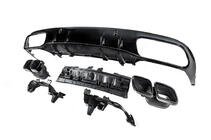 Mercedes C-class W205 2014–2021 Zadnji difuzor z zaključki Black (za Coupe dizajn AMG63) fotografija 4