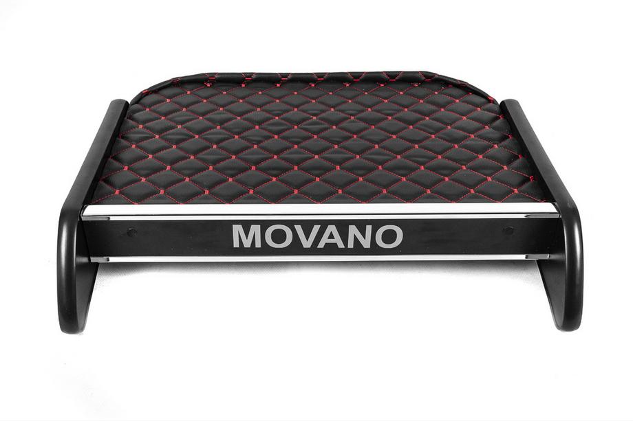 Opel Movano 2010–2021 Polica za armaturno ploščo (črna z rdečim šivom) Fotografija 1
