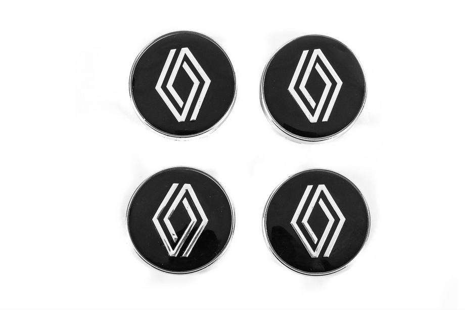 Renault Sredinske kapice platišč, črne z obročem (59 mm / 55 mm, 4 kos) Image
