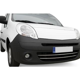 Zaščitne kromirane letvice za sprednji odbijač (2 kosa, nerjavno jeklo) Renault Kangoo 2008–2020 fotografija 1