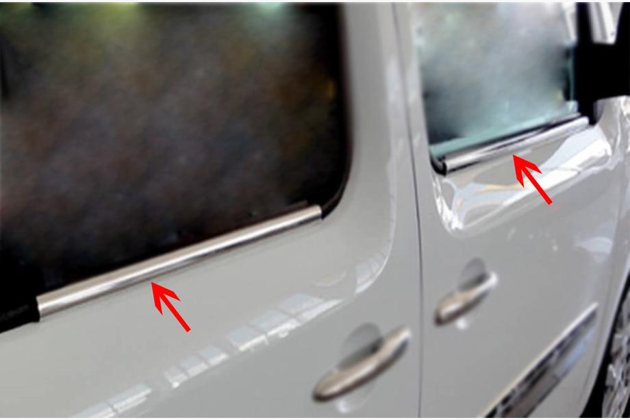 Renault Kangoo 2008–2020 Zunanje okrasne letve stekel (4 kosi, nerjavno jeklo) Fotografija 5