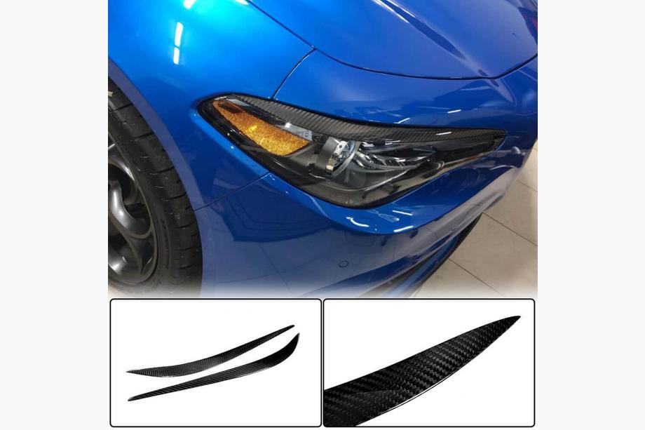 Alfa Romeo Giulia 2016–2022 Veke za žaromete (Dry Carbon) Fotografija 1