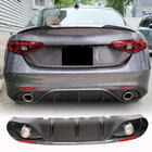 Alfa Romeo Giulia 2016–2022 Difuzor zadnjega odbijača z izpušnimi zaključki V2 (za Base, Carbon) fotografija 1