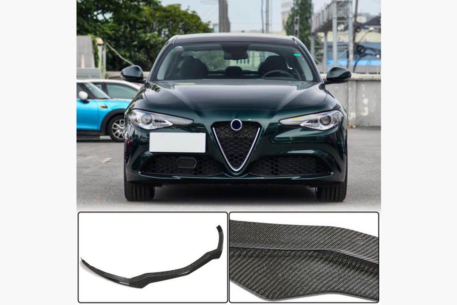 Alfa Romeo Giulia 2016–2022 Sprednji lip spojler za odbijač Lip V1 (za Base, Carbon) Image