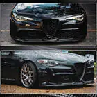 Alfa Romeo Giulia 2016–2022 Sprednji lip odbijača Lip V2 (za Sport, karbon) fotografija 6