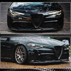 Alfa Romeo Giulia 2016–2022 Sprednji lip spojler odbijača Carbon V2 (Carbon) fotografija 6