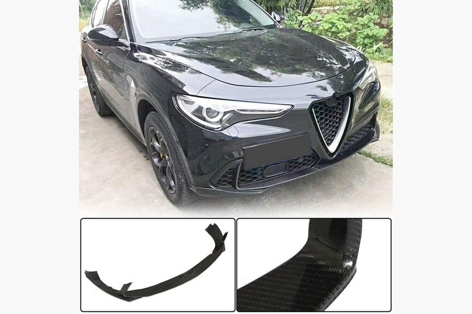 Alfa Romeo Stelvio 2016– Sprednji lip spojler (za Base, 2017-2023, karbon) Image