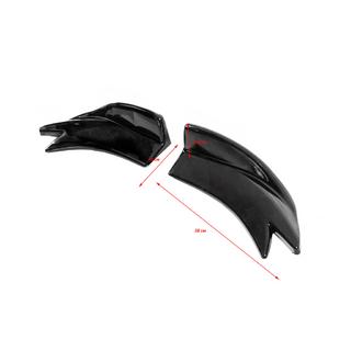 Univerzalne flap obloge za zadnji odbijač tip F (2 kos, črna sijaj, ABS plastika) fotografija 2