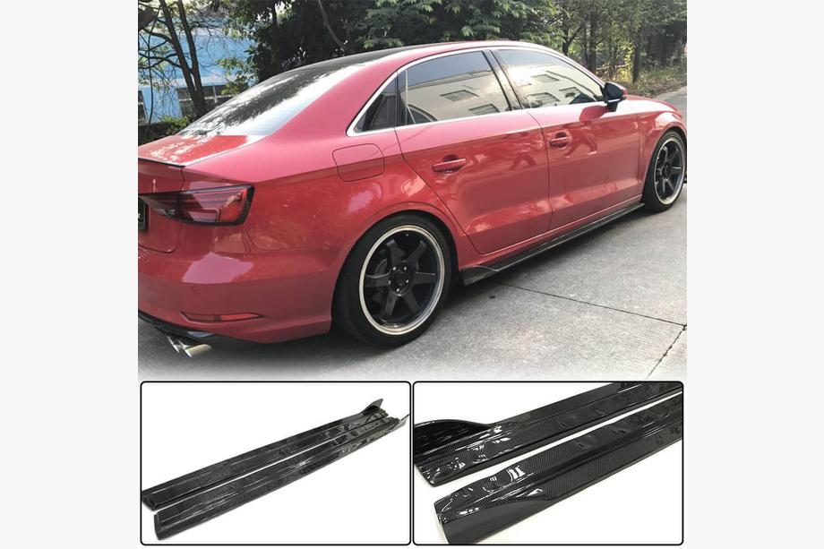 Audi A3 2012–2020 Bočni pragovi (za Base Sedan, karbon) Image