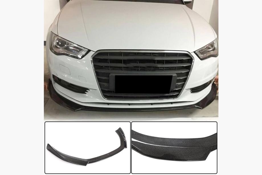 Audi A3 2012–2020 Lip spojler sprednjega odbijača Lip V1 (za Base 2012-2016 Sedan, karbon) Image