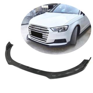 Lip spojler sprednjega odbijača Lip V1 (za Base 2017-2020 HB, karbon) Audi A3 2012–2020 fotografija 1
