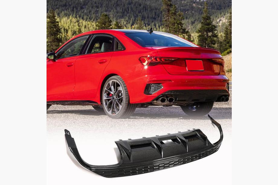 Audi A3 2020– Difuzor zadnjega odbijača V2 (za S-Line Sedan 2020-2023, karbon) Image