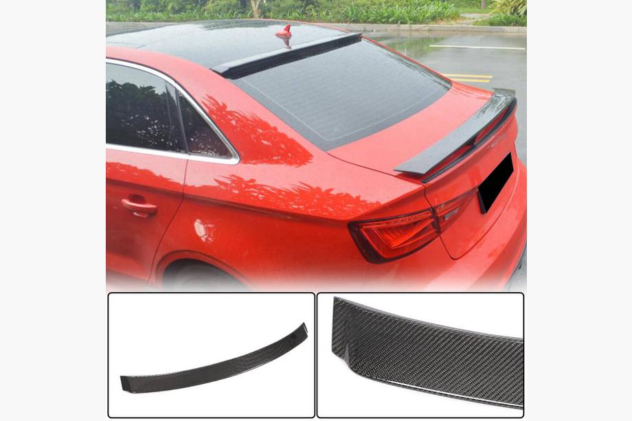 Audi A3 2012–2020 Spojler zadnjega stekla V1 (za Sedan, karbon) Image