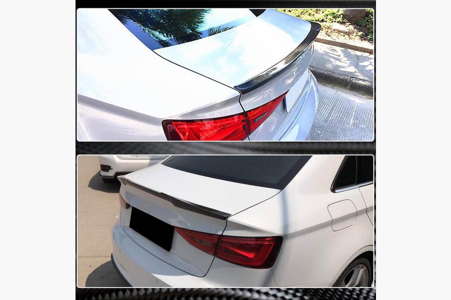 Audi A3 2012–2020 Spojler V2 (za limuzino, karbon) Fotografija 3