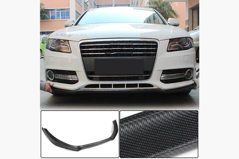 Audi A4 B8 2007–2015 Lip spojler sprednjega odbijača Lip (za Base 2007-2011, karbon) Image