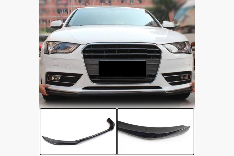 Audi A4 B8 2007–2015 Lip spojler za sprednji odbijač Lip (za Base 2011-2015, karbon) Image