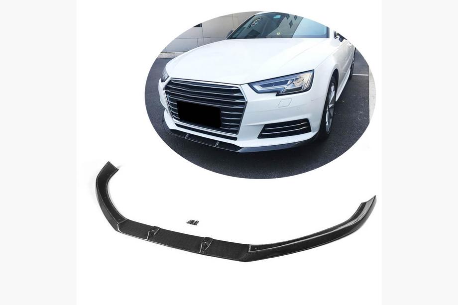 Audi A4 B9 2015–2024 Lip spojler sprednjega odbijača Lip V1 (za Base Sedan 2015-2019, karbonska vlakna) Image