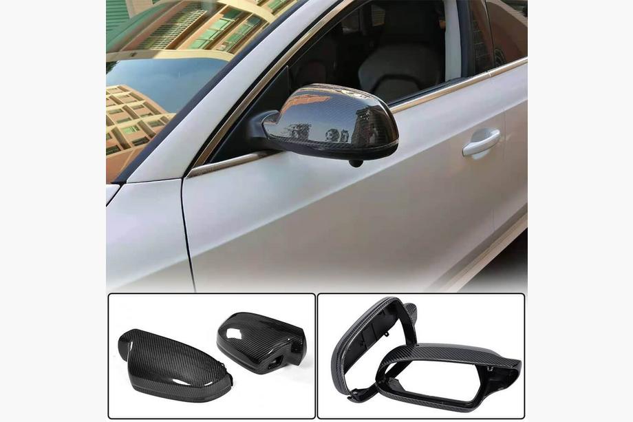 Audi A4 B8 2007–2015 Pokrovi ogledal Replacement Style (Carbon) V2 Image