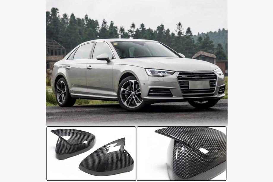 Audi A4 B9 2015–2024 Pokrovi ogledal par LHD zamenjava (Carbon) V2 Image