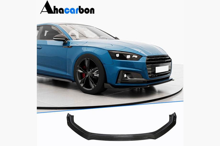 Audi A5 2016–2025 Lip spojler sprednjega odbijača Lip V2 (za S-Line 2016-2020, karbon) Image