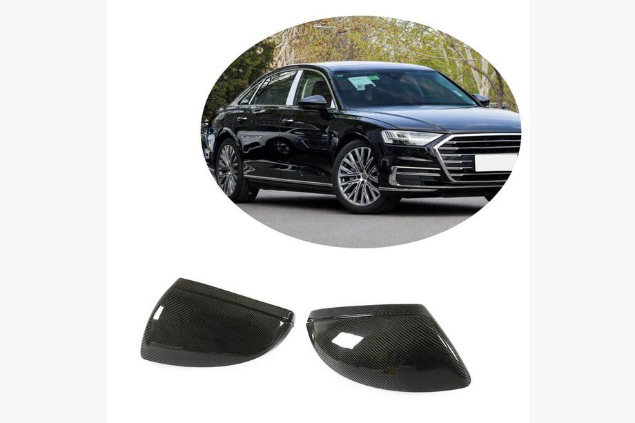 Audi A6 C8 2018–2025 Pokrovi ogledal V1 (karbon) Image