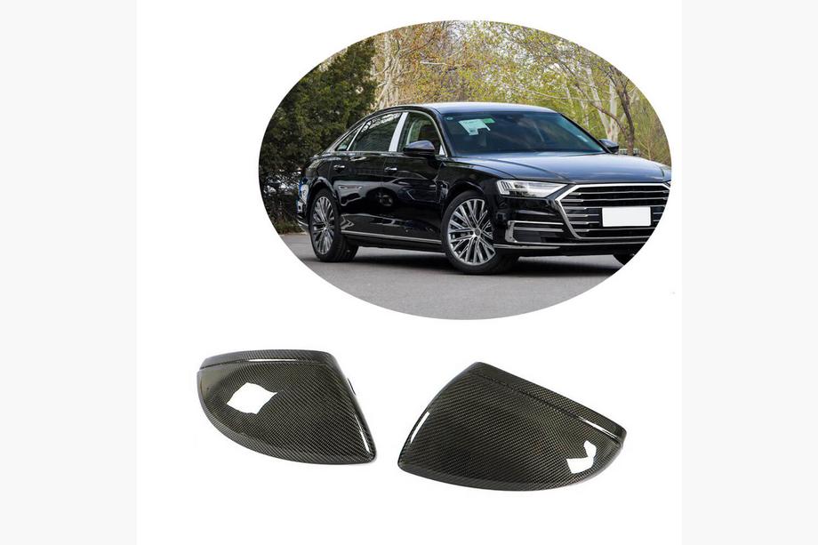 Audi A6 C8 2018–2025 Pokrovi ogledal Replacement Style (Carbon) V2 Image