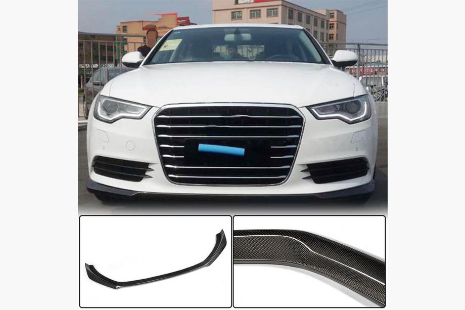 Audi A6 C7 2011–2017 Karbon lip za sprednji odbijač (za Base 2012-2015) Image