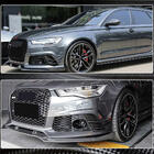 Audi A6 C7 2011–2017 Splitterski nastavki za sprednji odbijač (za RS6, 4 kosi, karbon) fotografija 4