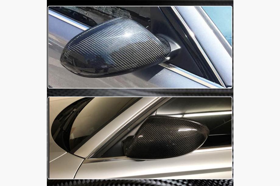 Audi A6 C7 2011–2018 Pokrovi ogledal, par za zamenjavo (Karbon) V1 Fotografija 4