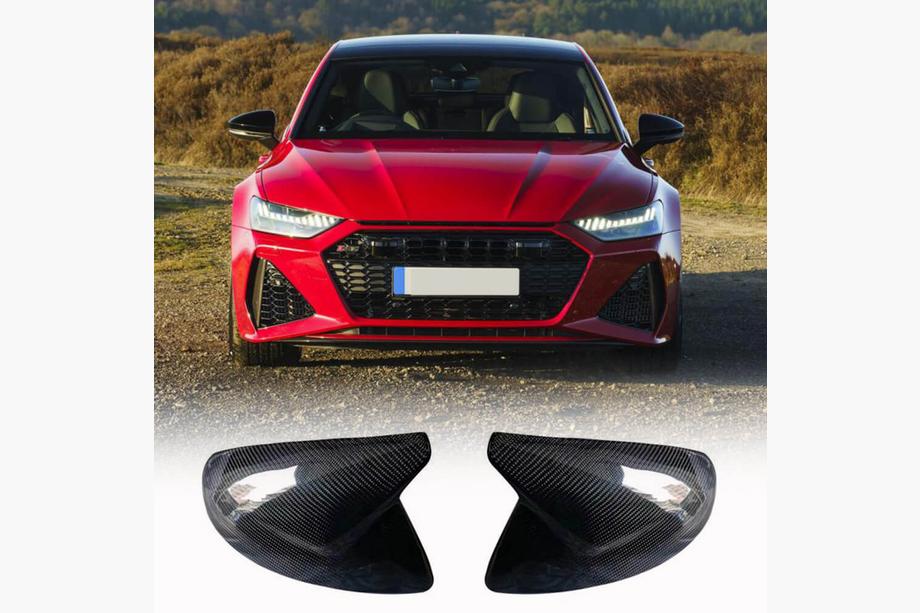 Audi A6 C8 2018–2025 Pokrovi ogledal V2 (Karbon) Image