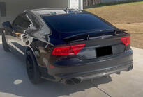 Audi A7 2010–2018 Difuzor zadnjega odbijača V2 (za S-Line, 2010-2014, karbon) fotografija 3