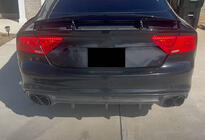 Audi A7 2010–2018 Difuzor zadnjega odbijača V1 (za S-Line, 2010-2014, plastika) fotografija 6