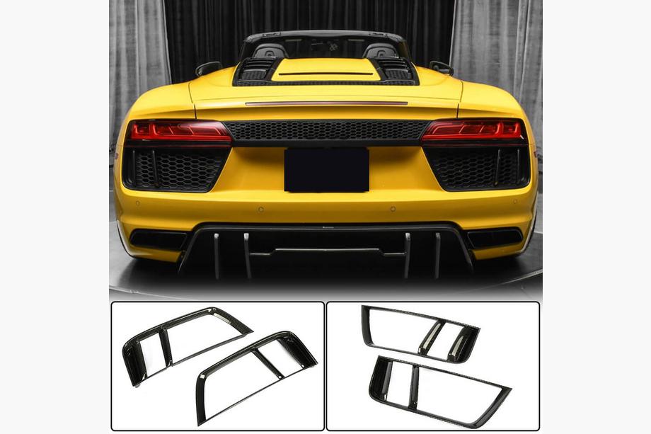 Audi R8 2015– Obloge zadnjega odbijača (2015-2020, karbon) Fotografija 1