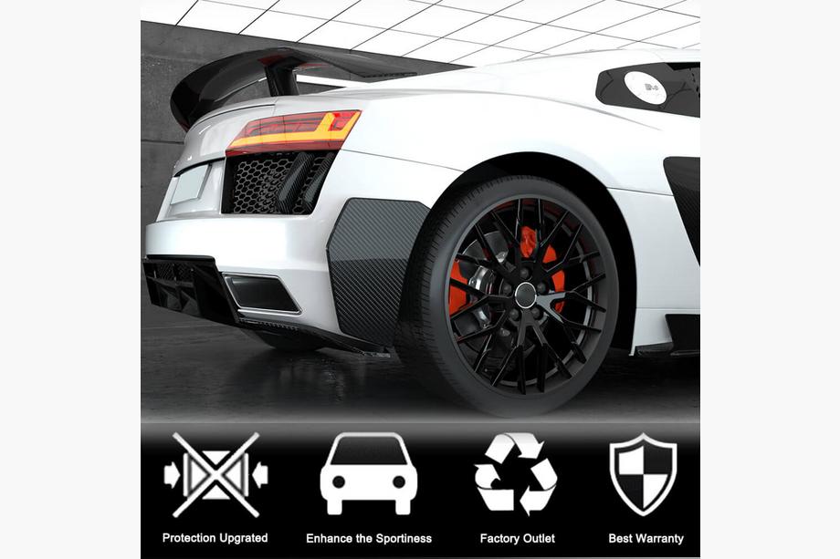 Audi R8 2015– Obloge zadnjega odbijača (2015-2020, karbon) Fotografija 3