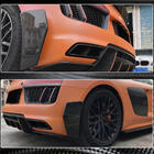 Audi R8 2015– Splitterji zadnjega odbijača V1 (2015-2020, Karbon) fotografija 4