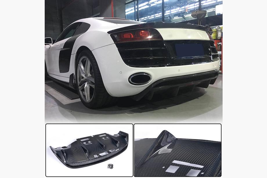 Audi R8 2006–2015 Difuzor zadnjega odbijača (karbon) Image