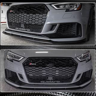 Sprednji lip spojler za odbijač V5 (za RS3 Sedan 2017-2020, karbon) Audi A3 2012–2020 fotografija 4