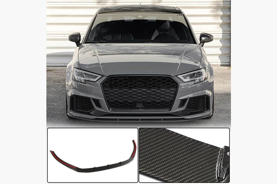 Audi A3 2012–2020 Sprednji lip spojler za odbijač V5 (za RS3 Sedan 2017-2020, karbon) Image
