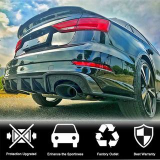 Difuzor zadnjega odbijača z LED zavorno lučjo V2 (za RS3 2017-2019, karbon) Audi A3 2012–2020 fotografija 2