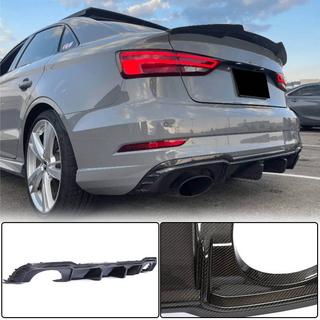 Difuzor zadnjega odbijača V1 (za RS3 Sedan 2017-2019, karbon) Audi A3 2012–2020 fotografija 1