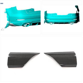 Flap dodatki za zadnji odbijač (za RS3 Sedan 2017-2019, karbon) Audi A3 2012–2020 fotografija 2