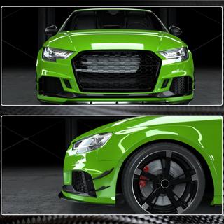 Nastavki sprednjega odbijača V2 (za RS3 Sedan 2017-2020, karbon) Audi A3 2012–2020 fotografija 4
