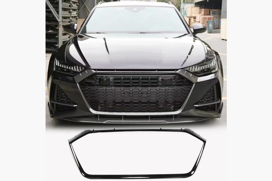 Audi A6 C8 2018–2025 Okvir maske hladilnika (za RS6, karbon) Image